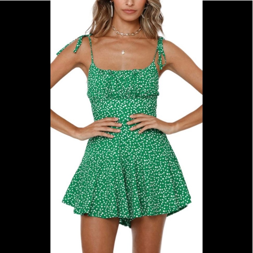 Floral Spaghetti Strap Dress